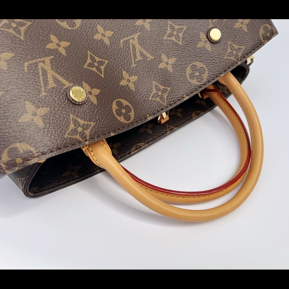 Authentic✅ Louis Vuitton Monogram Montaigne MM Satchel Shoulder Bag M41056 - Picture 7 of 11